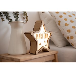 Etoile lumineuse à personnaliser