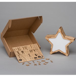 Etoile lumineuse à personnaliser