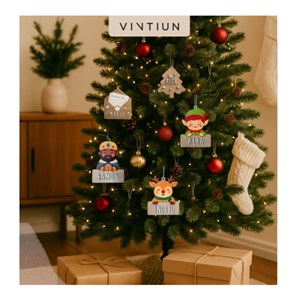 Renne de noël personnalisable en bois