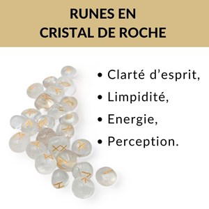 Runes en cristal de roche