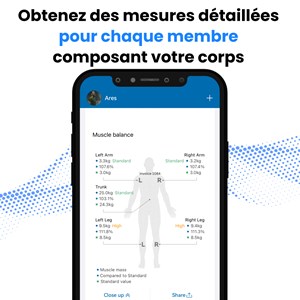 Renpho - balance connectée renpho morphoscan msc01 - bluetooth - noire