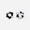 Charms baby fleurette Noir et Blanc