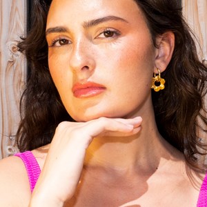 Baby fleurette - acier inoxydable doré Abricot