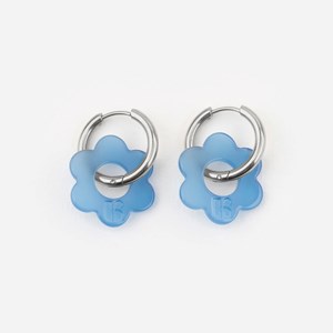 Baby fleurette - acier inoxydable argenté Bleu