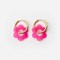 Baby fleurette - acier inoxydable doré Fuchsia