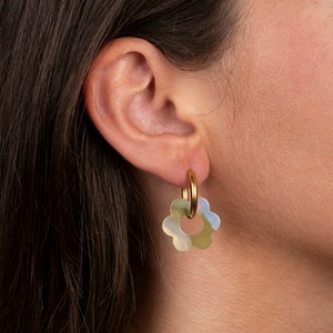 Baby fleurette - acier inoxydable doré Pomme