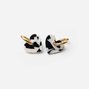 Lova lova - acier inoxydable doré Noir et Blanc