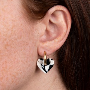 Lova lova - acier inoxydable doré Noir et Blanc