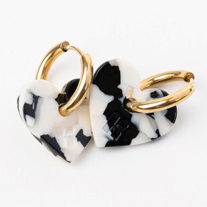 Lova lova - acier inoxydable doré Noir et Blanc