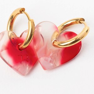 Lova lova - acier inoxydable argenté Rouge