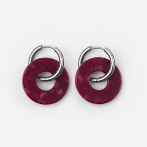 Donuts - acier inoxydable argenté Cerise