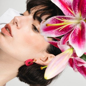 Donuts - acier inoxydable argenté Fuchsia