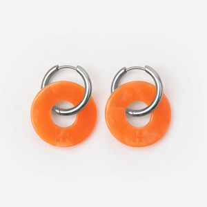 Donuts - acier inoxydable argenté Orange