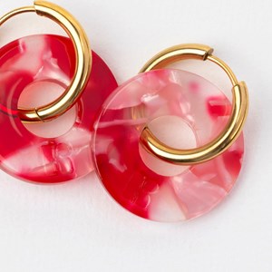 Donuts - acier inoxydable doré Rouge