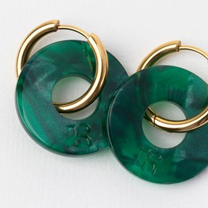 Donuts - acier inoxydable doré Vert