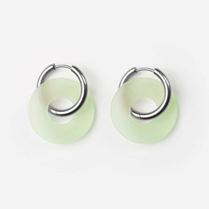 Donuts - acier inoxydable argenté Vert amande