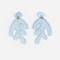 Boucles d'oreilles algae Bleu