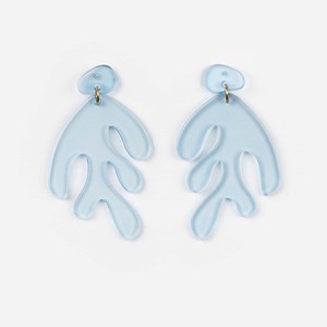 Boucles d'oreilles algae Bleu