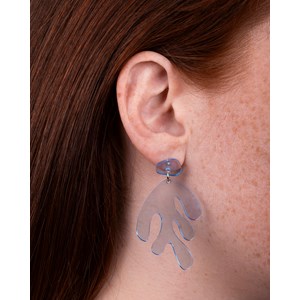 Boucles d'oreilles algae Bleu