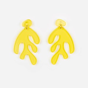 Boucles d'oreilles algae Jaune