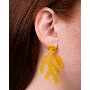 Boucles d'oreilles algae Jaune