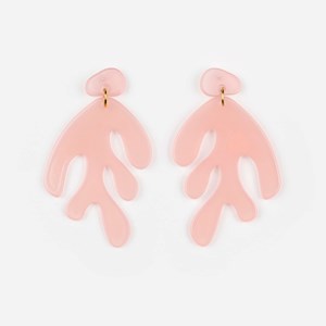 Boucles d'oreilles algae Rose Pâle