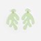 Boucles d'oreilles algae Vert amande