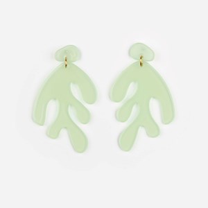 Boucles d'oreilles algae Vert amande