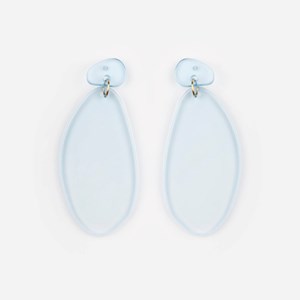 Boucles d'oreilles ové Bleu