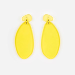 Boucles d'oreilles ové Jaune