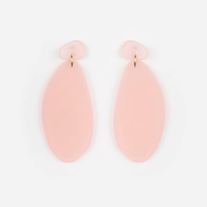Boucles d'oreilles ové Rose Pâle