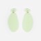Boucles d'oreilles ové Vert amande
