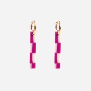 Boucles d'oreilles tsukiji Carreaux