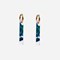 Boucles d'oreilles tsukiji Verde