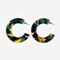 Boucles d'oreilles ginza Camo