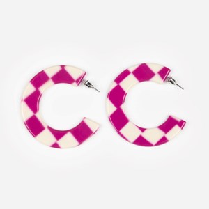 Boucles d'oreilles ginza Carreaux