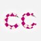 Boucles d'oreilles ginza Carreaux