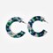 Boucles d'oreilles ginza Verde