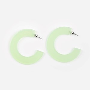 Boucles d'oreilles ginza Vert amande
