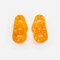 Boucles d'oreilles maillon Abricot