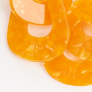 Boucles d'oreilles maillon Abricot