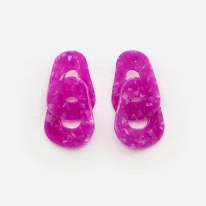 Boucles d'oreilles maillon Açaï