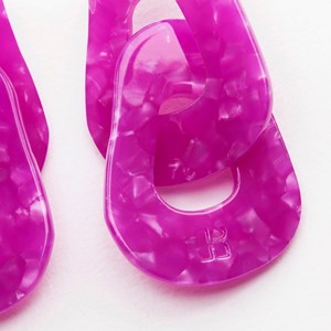 Boucles d'oreilles maillon Açaï