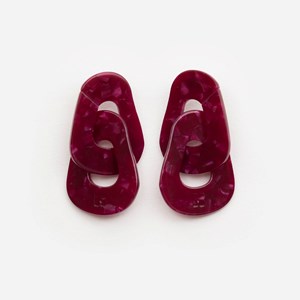 Boucles d'oreilles maillon Cerise