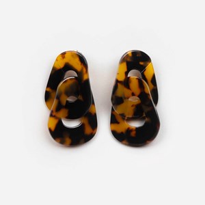 Boucles d'oreilles maillon Écaille