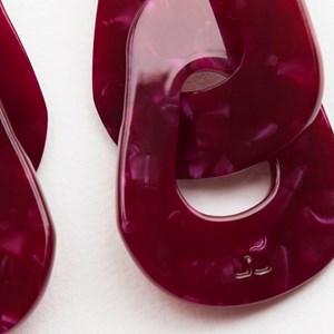 Boucles d'oreilles maillon Écaille