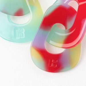 Boucles d'oreilles maillon Muse