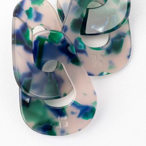 Boucles d'oreilles maillon Verde