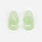 Boucles d'oreilles maillon Vert amande