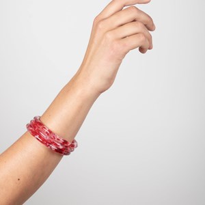 Jonc en acétate de cellulose s-m Rouge